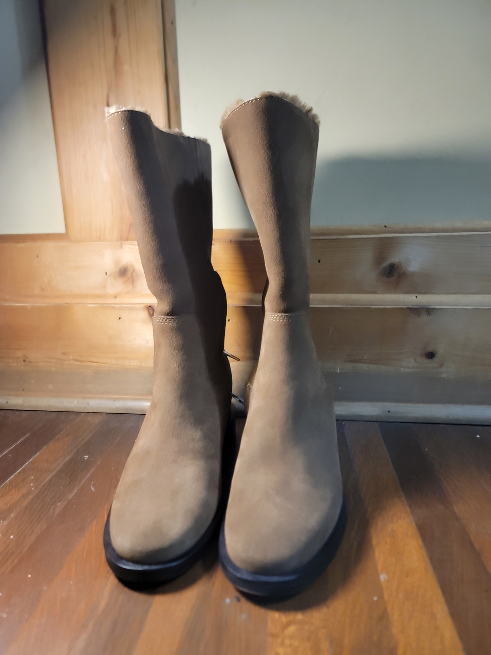 Dolce Vita Tan Suede Mid-Calf Boots